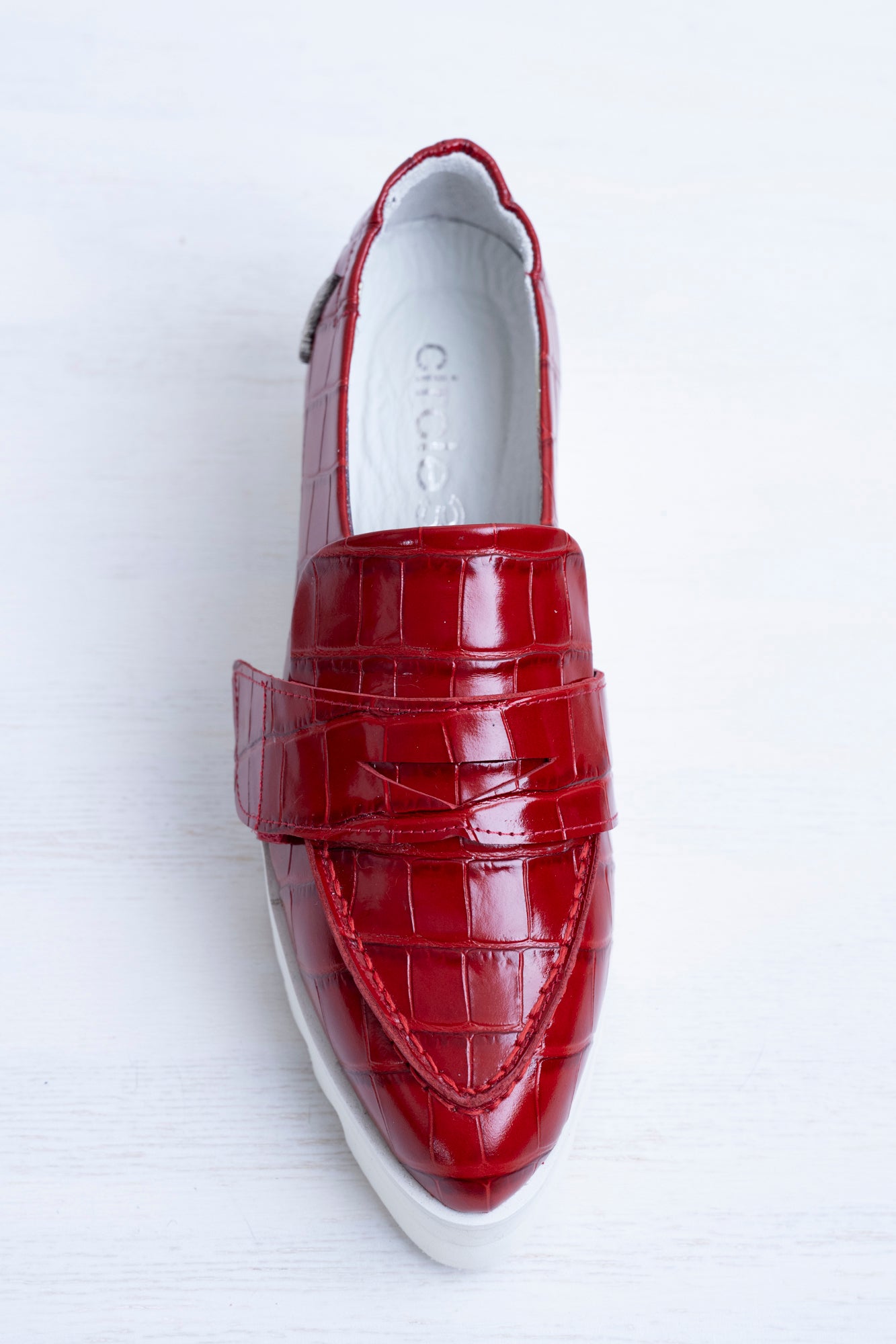 Red Croco Loafers