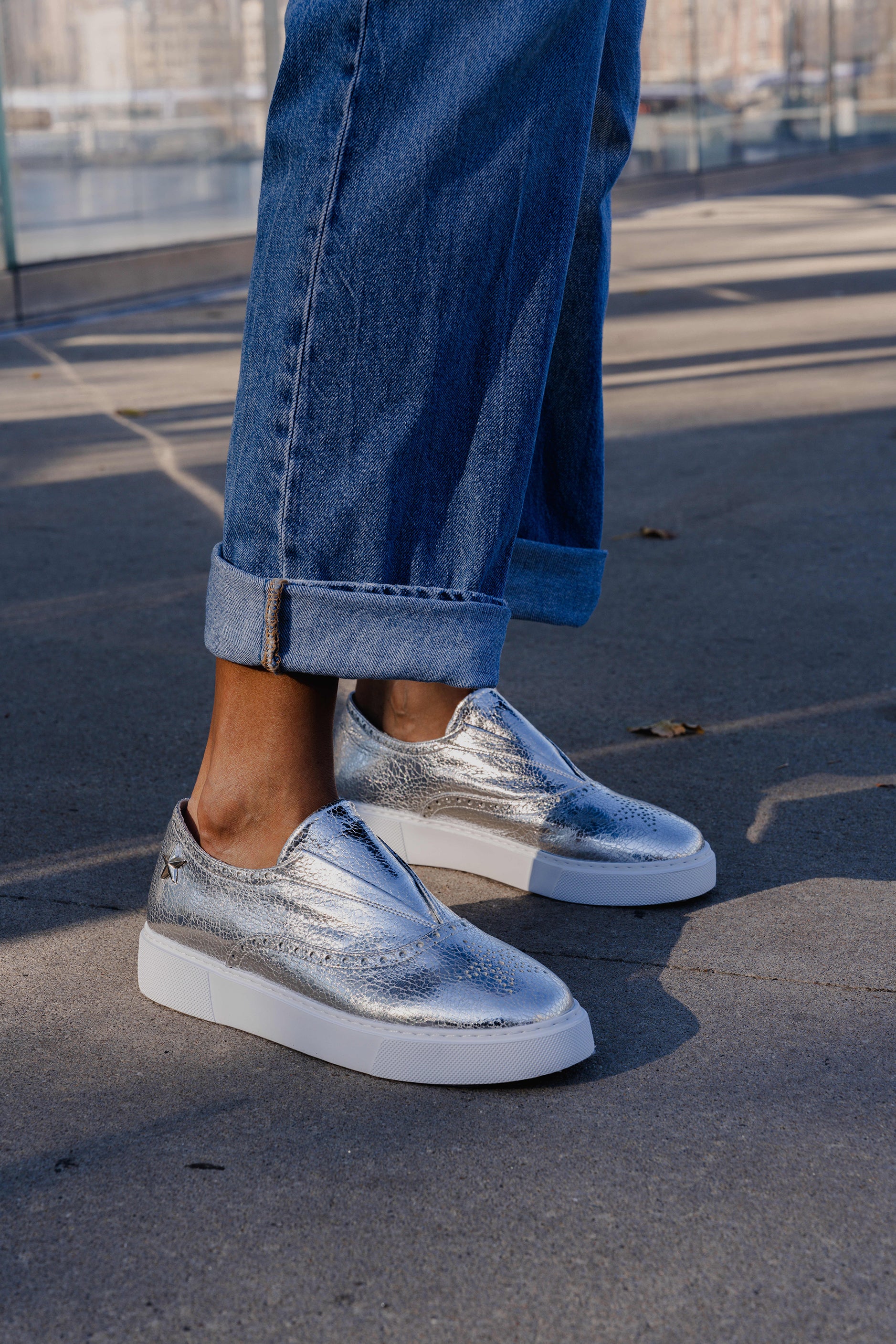 スニーカー ORBIT PIPING SNEAKERS Orbit Virtual Pink | Lightweight & Non-Slip Work Shoes | Snibbs