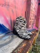 Zebra Cowgirl Western Boot