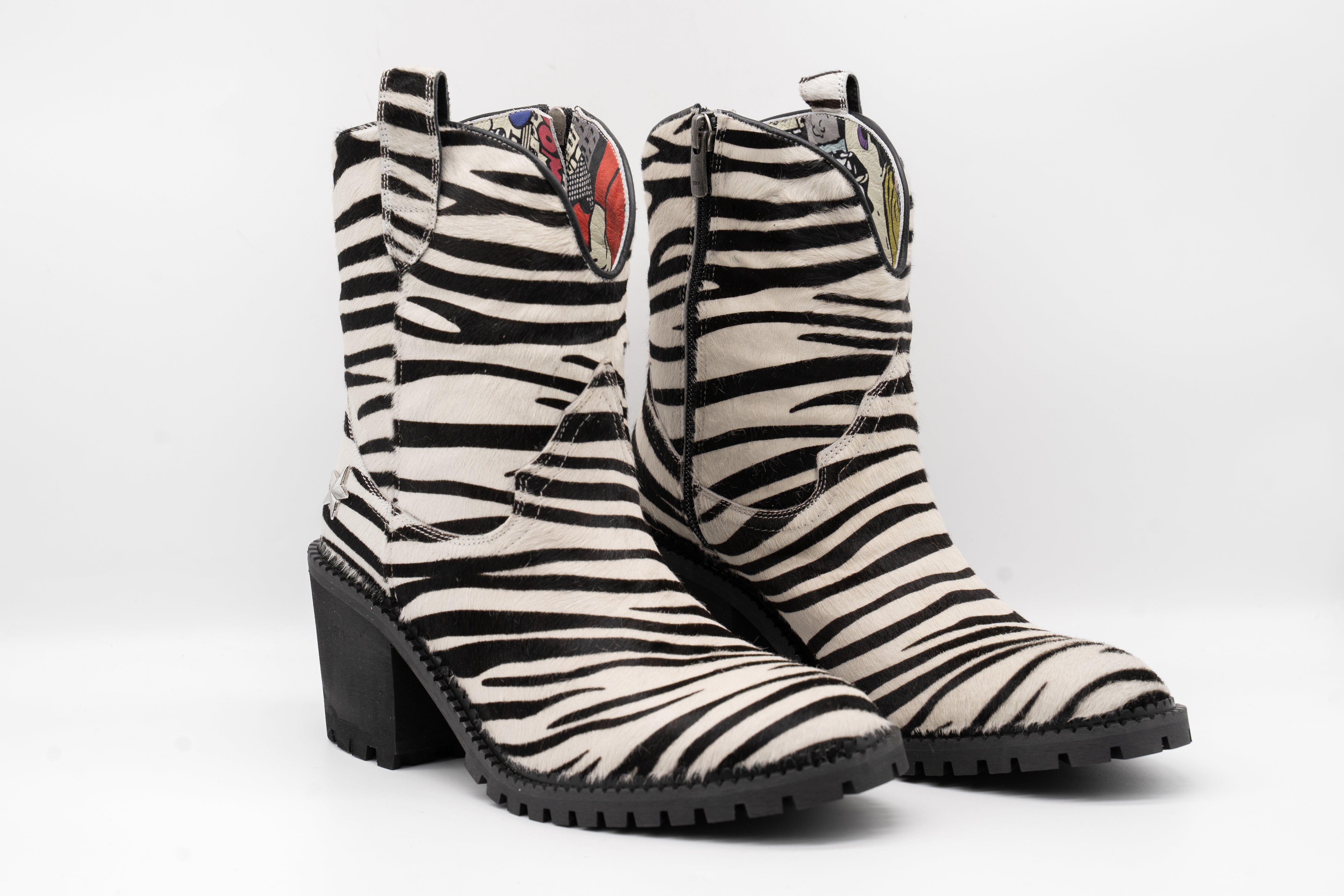 Zebra Cowgirl Western Boot