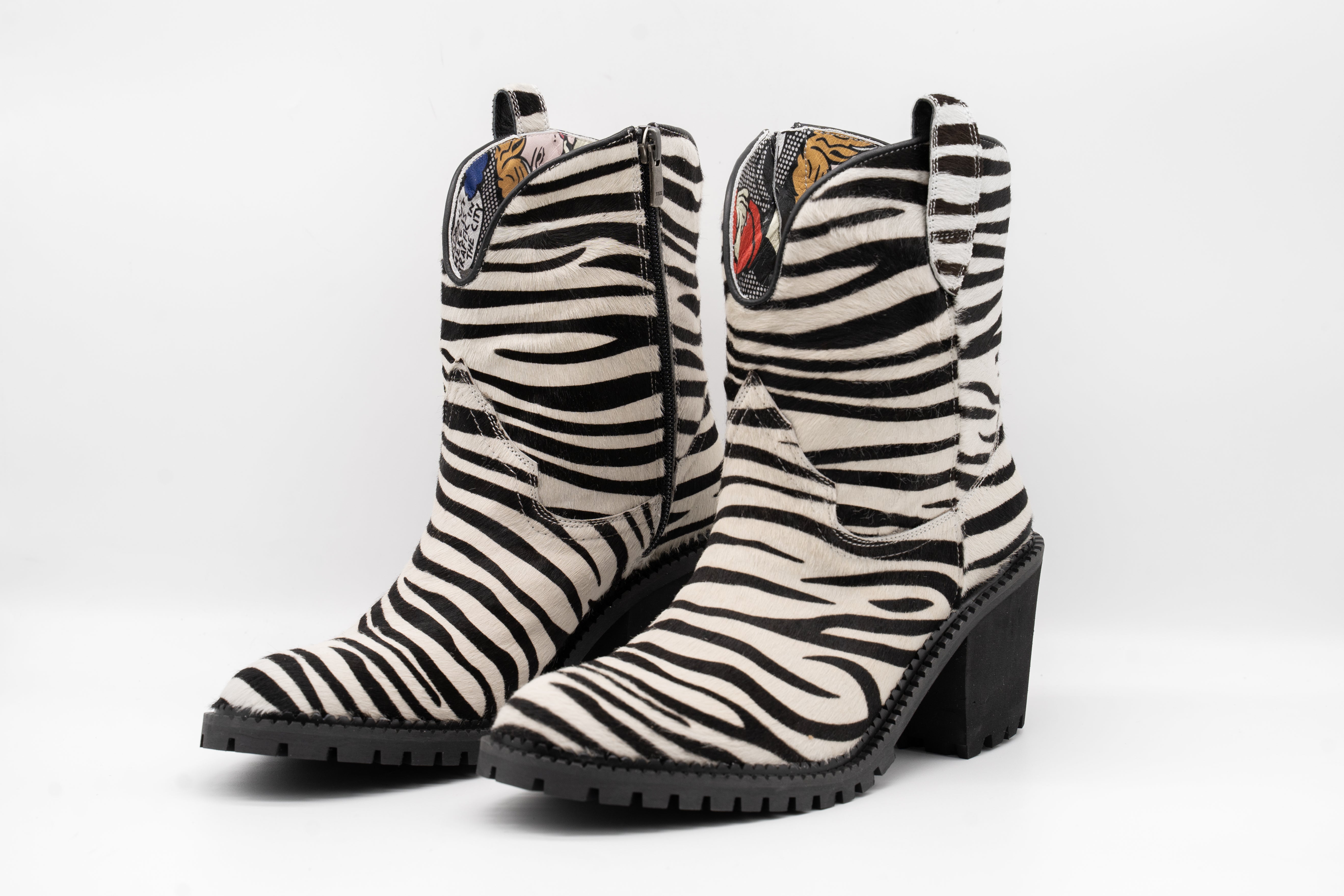 Zebra Cowgirl Western Boot