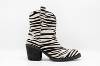 Zebra Cowgirl Western Boot