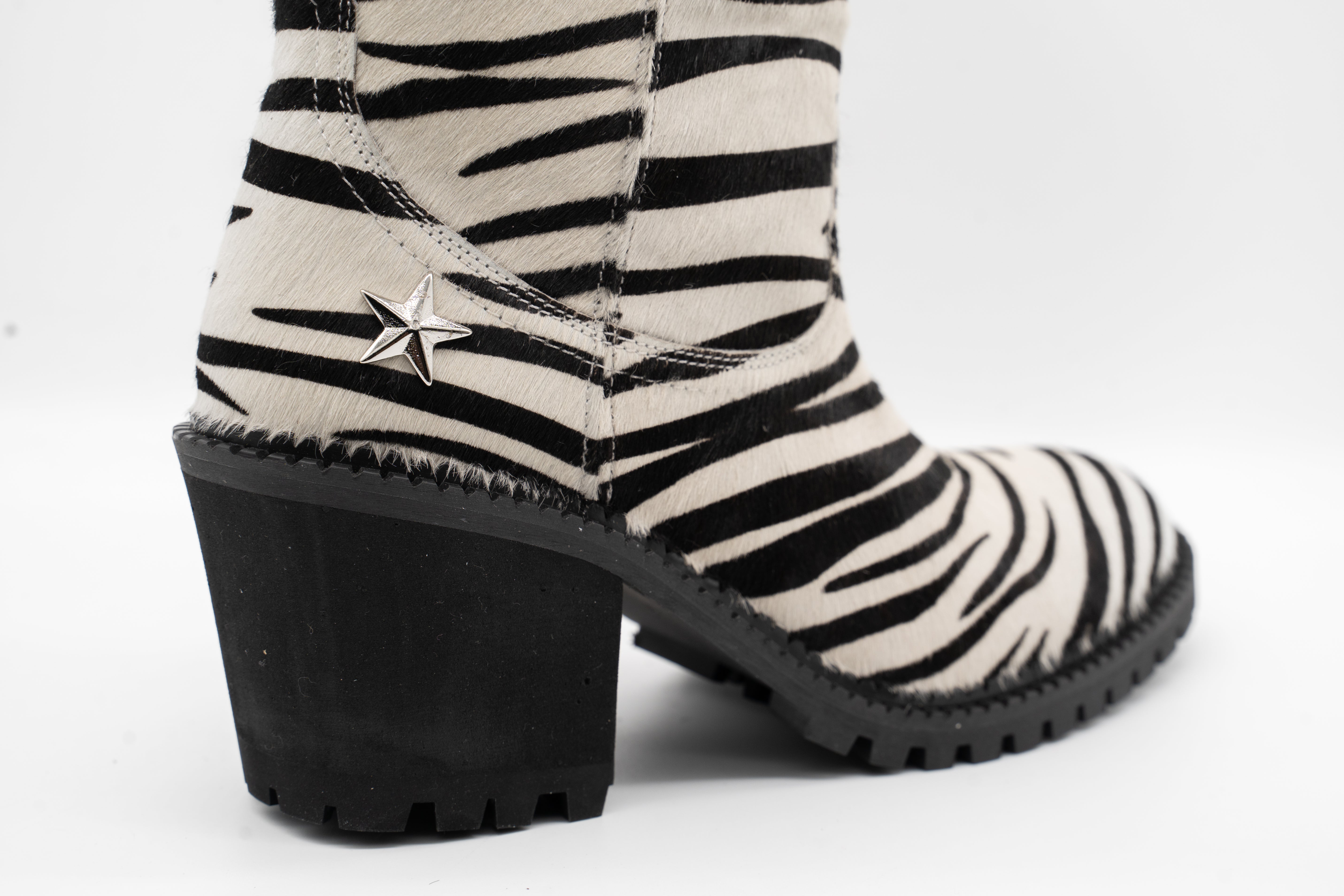 Zebra Cowgirl Western Boot