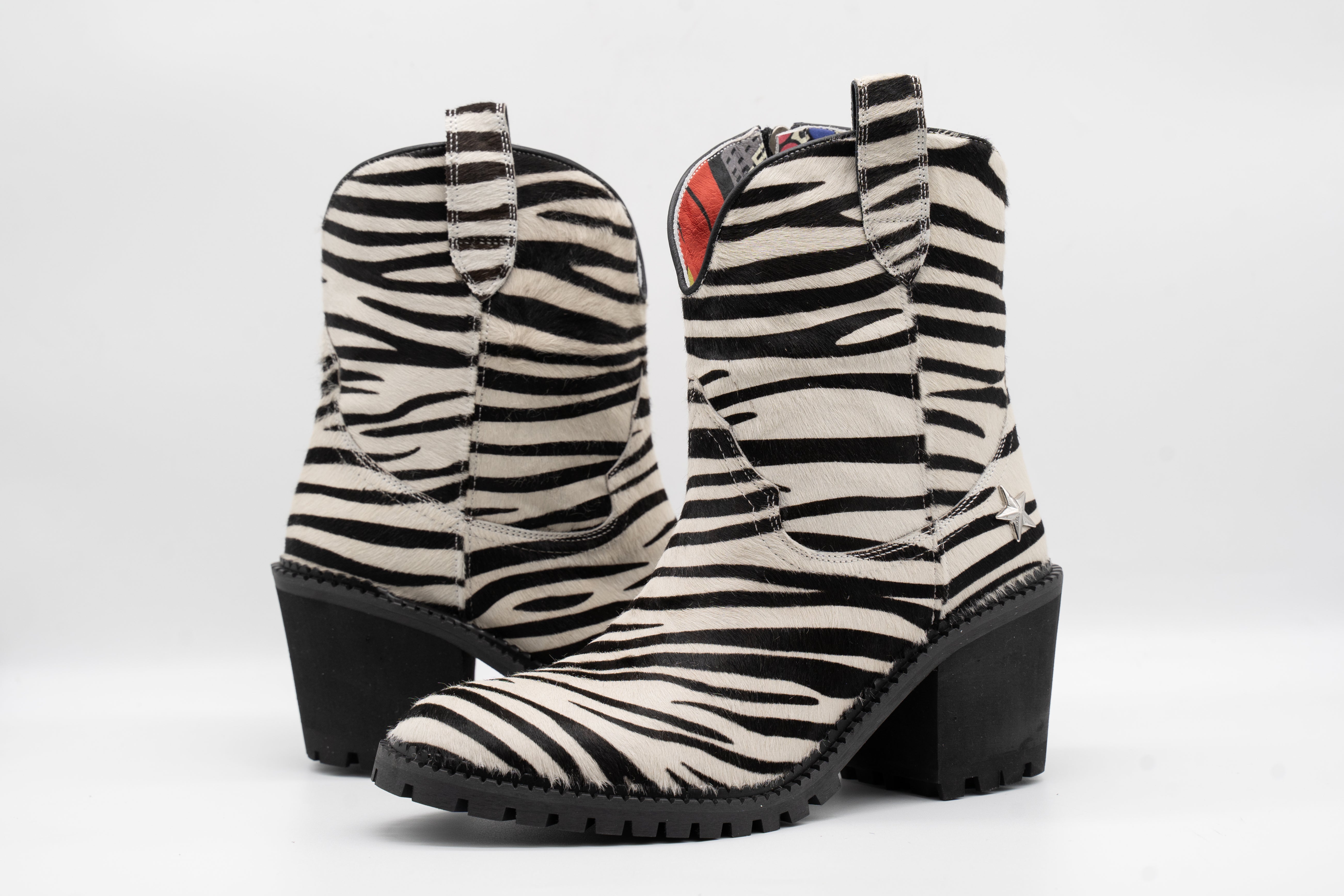 Zebra Cowgirl Western Boot