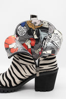 Zebra Cowgirl Western Boot